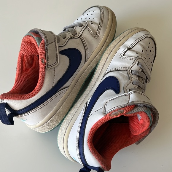 NIKE COURT BOROUGH LOW 2 PS 'WHITE DARK PURPLE DUST' - Picture 7 of 10